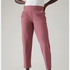 Athleta Brooklyn ankle pant size 2 berry rose